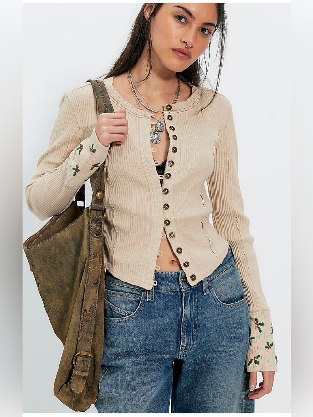 We The Free Daria Cuff Cardi